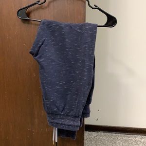 Zara navy heathered joggers for men